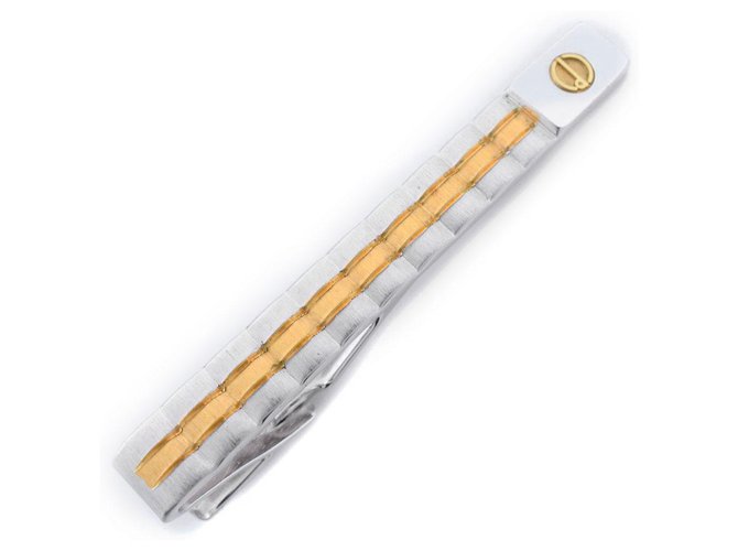 Autre Marque Dunhill Brooch Silvery Gold-plated  ref.254297