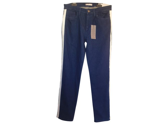 Tommy Hilfiger Pantalones, polainas Azul oscuro Pantalones vaqueros  ref.254431