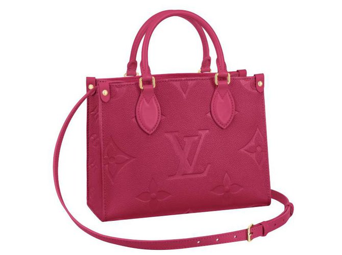 Louis Vuitton LV Onthego PM novo rosa Couro  ref.254433