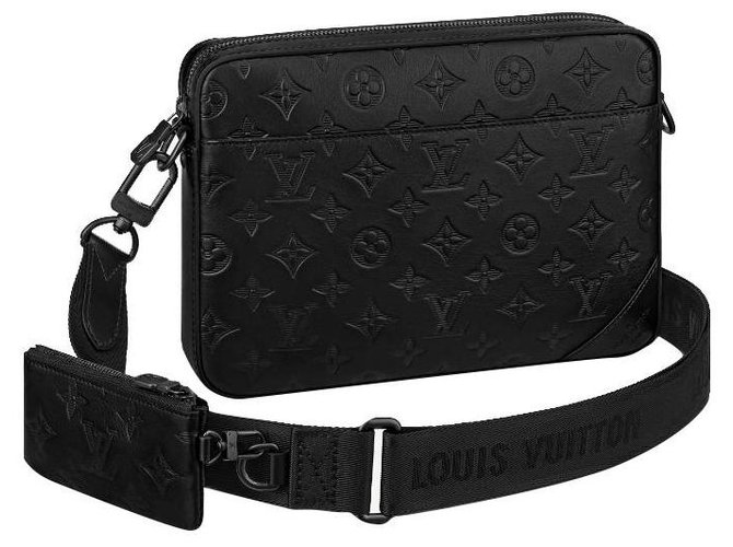 Louis Vuitton LV duo messenger new Black Leather  ref.254434