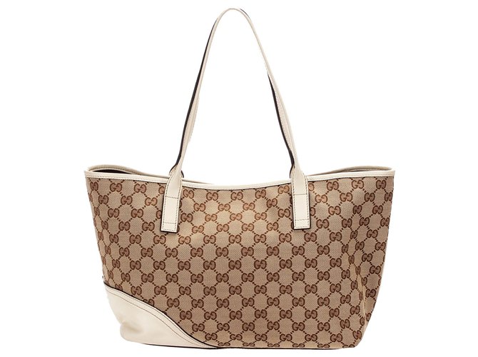 Gucci Brown GG Canvas Web Travel Bag Multiple colors Beige Cloth Cloth  ref.212102 - Joli Closet