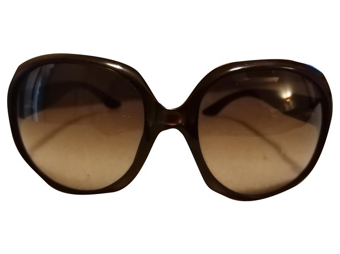 Dior Des lunettes de soleil Polyethilène Marron Caramel Marron foncé  ref.254556