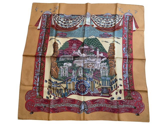 Hermès Sciarpa Atlantis Multicolore Seta