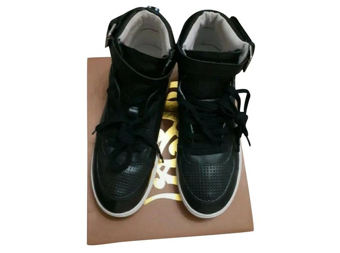 ASH high-top sneaker Black Leather  ref.254614