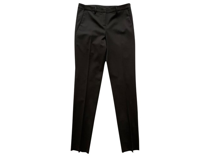 Moncler Black dressy wool trousers  ref.254616