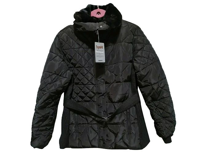 Desigual schwarze Matelasséjacke