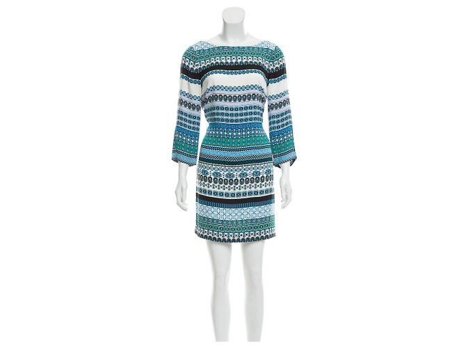 Diane Von Furstenberg DvF New Avery Seidenkleid Mehrfarben