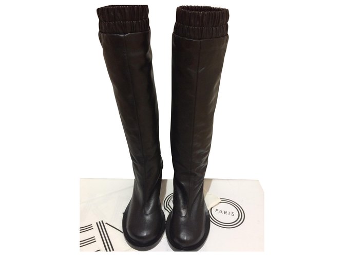Kenzo Boots Black Leather  ref.254683