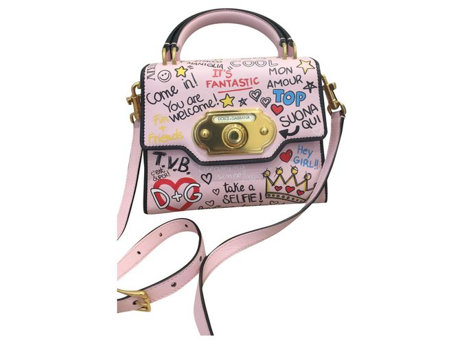 Dolce & Gabbana Handtaschen Pink Leder  ref.254685