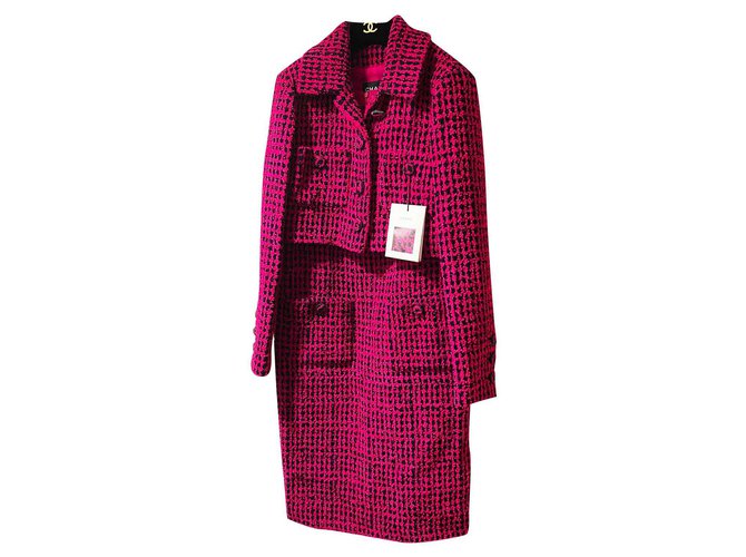 Chanel 11K$ new jacket + dress Multiple colors Tweed  ref.254708