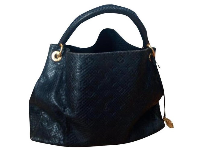 Louis Vuitton artsy Navy blue Exotic leather  ref.254722