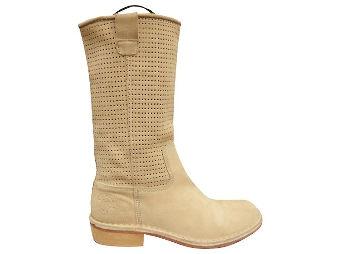 Autre Marque Botas vintage anos setenta Kickers 40 Bege