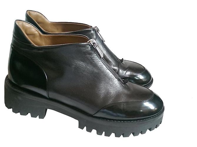 Stivaletti Emporio Armani in pelle nera