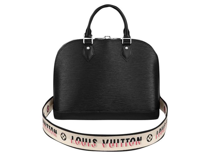 Louis Vuitton LV Alma PM Epi Negro Cuero  ref.254864