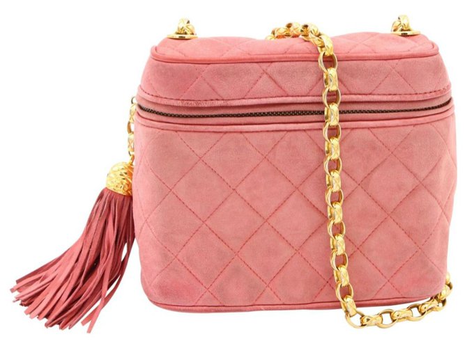 Chanel Crossbody Bag Rosa Pele  ref.254872