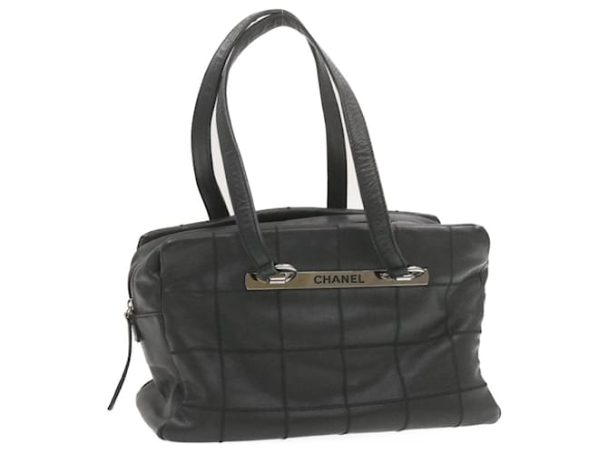 Chanel Handtasche Schwarz Leder  ref.254889