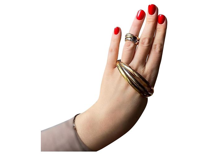 Love Bracciale Cartier Trinity oro bianco oro giallo oro rosa