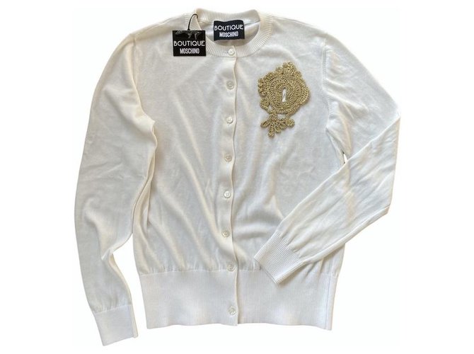 Moschino Jackets White Cotton  ref.255010