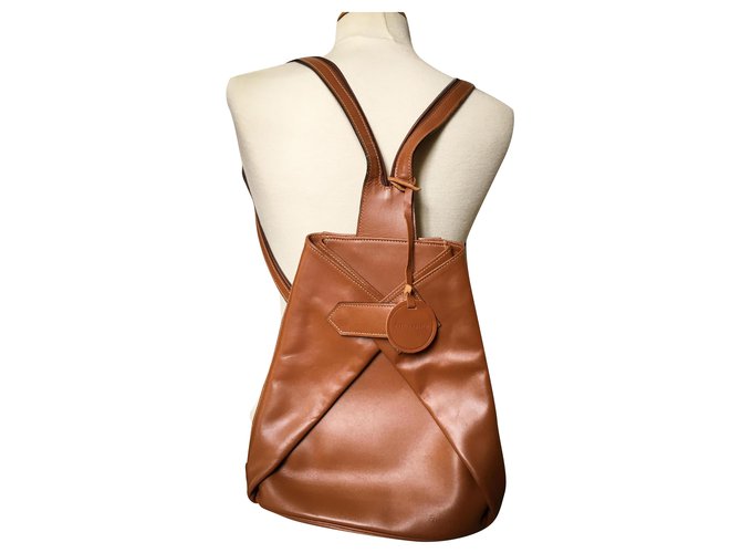 Eric Laville Handbags Cognac Leather  ref.255045