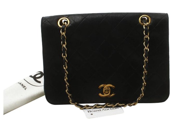 Classique Chanel Timeless Cuir Noir  ref.255063