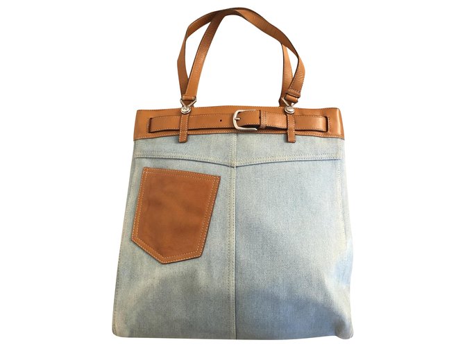 Dior Cabas Bag in Blue Denim  ref.255080