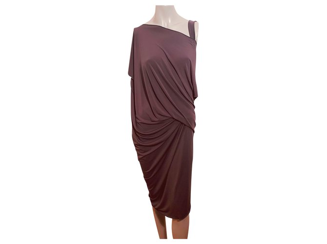 Autre Marque Robes Polyester Gris anthracite  ref.255100