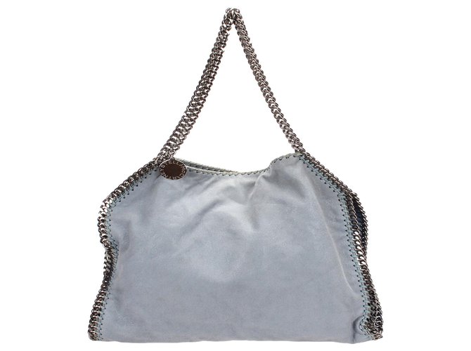 Women Grey Falabella Fold-Over Tote