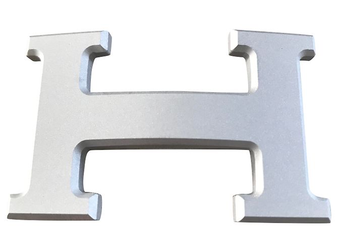 Hermès buckle in silver PVD steel 32MM Silvery