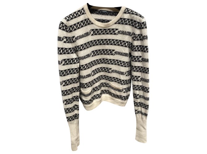 Chanel Strickwaren Beige Kaschmir