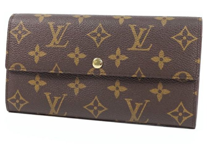Louis Vuitton portofeuilles Sarah Carteira longa para mulheres M61725 Lona  ref.255399