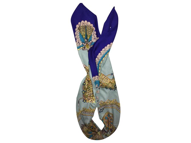 Hermès sciarpe Multicolore Cachemire  ref.255471