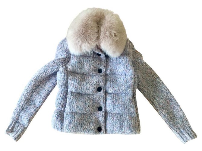 Moncler / Alpaca jacket 73% Multiple colors Wool  ref.256040