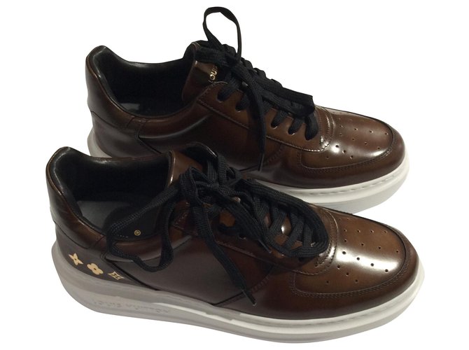Louis Vuitton SNEAKER Brown Leather  ref.256146