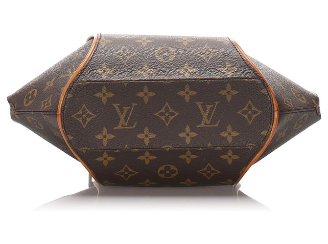 Louis Vuitton Ellipse PM monogramme brun Cuir Toile Marron  ref.256279