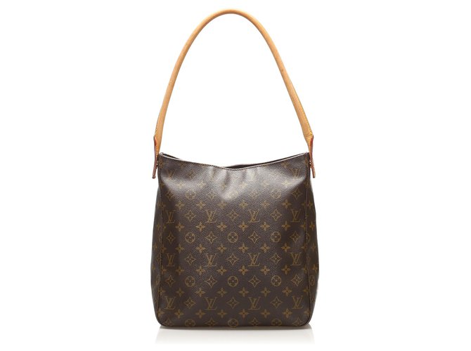 Louis Vuitton Brown Monogram Looping GM Leather Cloth  ref.256334