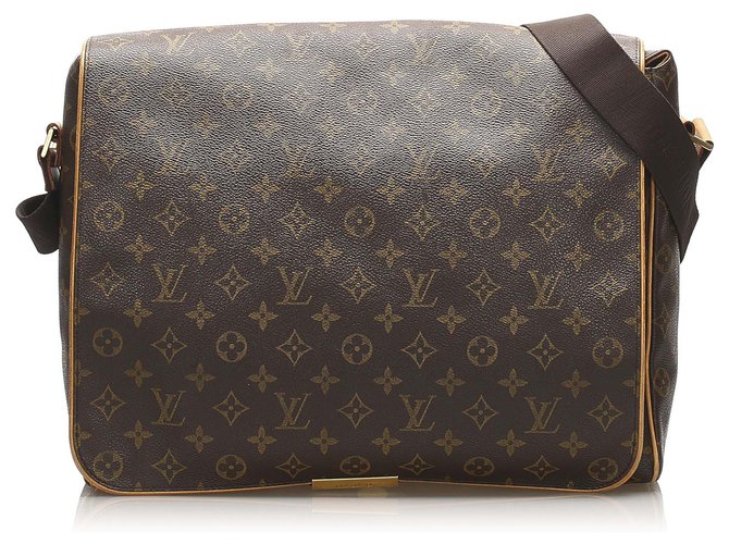 Louis Vuitton Brown Monogram Abbesses Leather Cloth  ref.256340