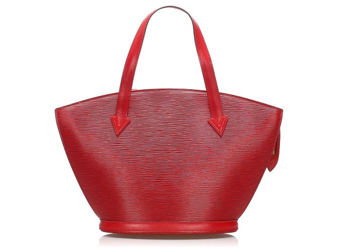 Louis Vuitton Red Epi Saint Jacques PM Short Strap Leather  ref.256357