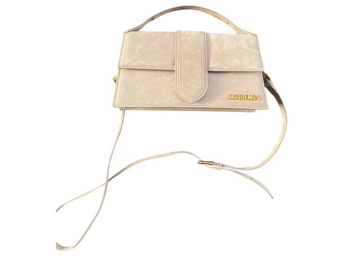 Jacquemus le Grand Bambino Taupe Suede  ref.256406