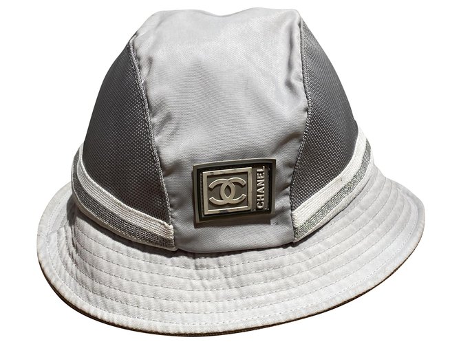 Chanel Hats Grey Cotton  ref.256439
