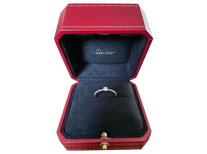Solitaire Etincelle de Cartier, Platin 52 Weiß