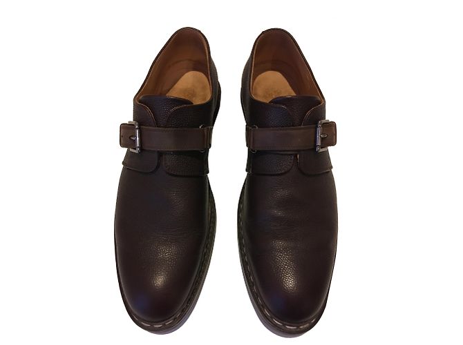 Heschung Charme Beluga scarpe in pelle marrone scuro