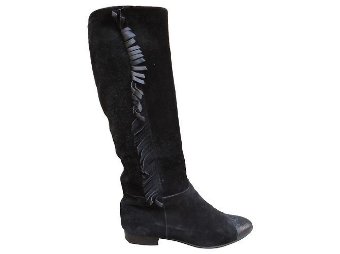 Prada vintage boots p 38,5 Black