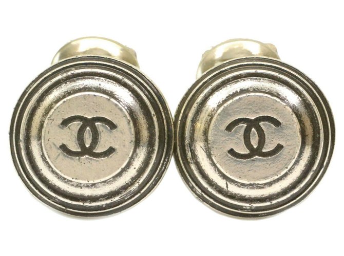 Chanel earring Silvery Metal  ref.256560