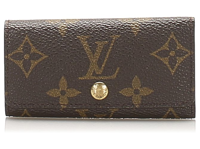 Louis Vuitton Brown Monogram 6 Key Holder Cloth  ref.256647