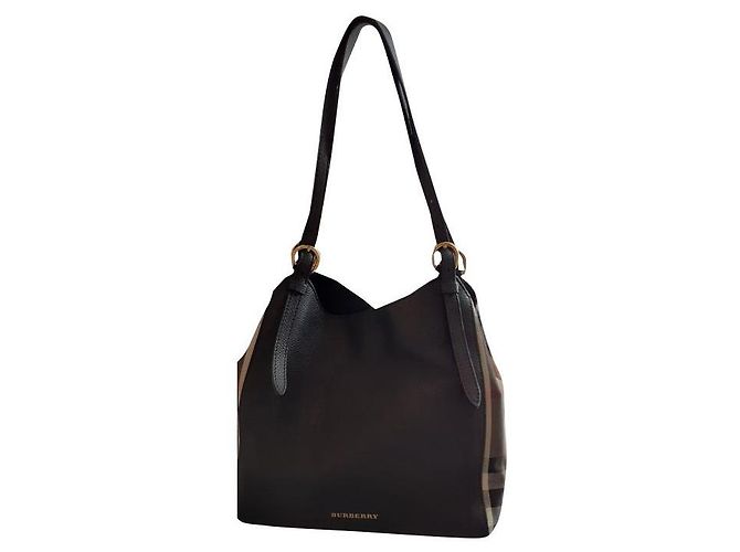 Borsa a tracolla Burberry in pelle nera Nero
