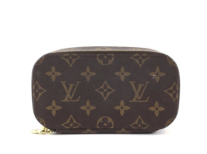 Louis Vuitton Trousse Blush PM Monogram Canvas Brown Leather  ref.256698