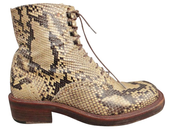 Botas de pitón Sartore python 38 Beige 