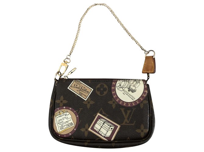 Louis Vuitton Clutch bags Brown Cloth  ref.256723