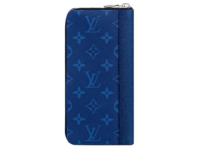 Louis Vuitton Taigarama Zippy Wallet Blue