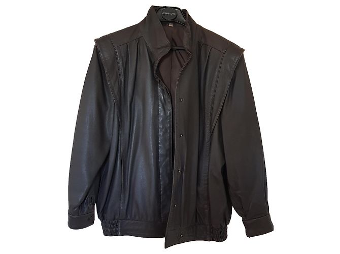 Autre Marque Grey Leather Jacket